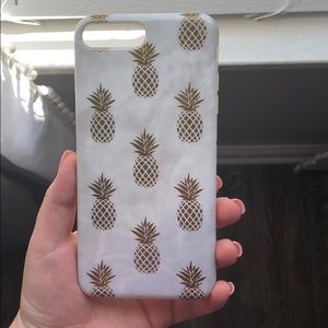 Pineapple marble iphone 8+ case
